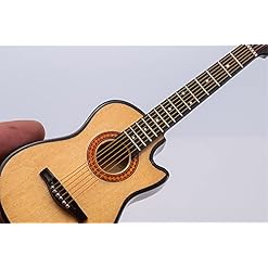 ALANO Modèle de guitare miniature, Mini ornement musical en bois, Mini Instrument de musique décorations de guitare - Les Beatles, Paul McCartney, John Lennon, RIngo Starr, George Harrison ALANO Modèle de guitare miniature, Mini ornement musical en bois, Mini Instrument de musique décorations de guitare – Image 6