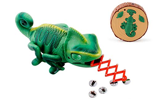 RC TECNIC Camaleón Teledirigido Juguete para Niños u00a1Muy Realista! Animales Radiocontrol con Mando