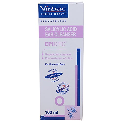 Virbac Epiotic Epi-Otic Ear Cleanser Dogs & Cats - 2 x 50mL = Total 100ml
