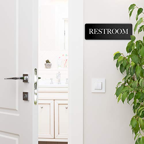 ASSURED SIGNS Restroom Sign for Business - 9 x 3 Inch - 10 Pack — view 6
