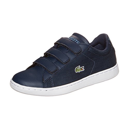 Lacoste Carnaby Evo Baskets Enfants, bleu foncé, 10 UK - 28 EU