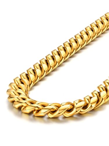 Mens & Womens Gold Chains 20'' 18K Gold Filled Male Jewelry