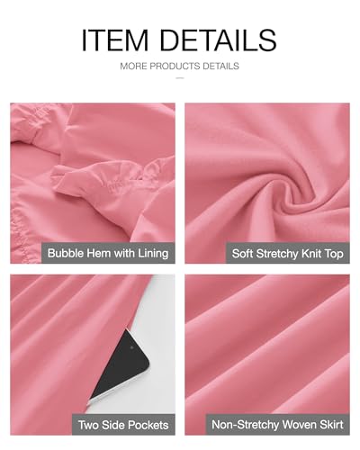 BTFBM Women's 2025 Summer Casual Sleeveless Midi Dress Patchwork Knit Tank Bubble Long Flowy Beach Maxi Sundress Pockets