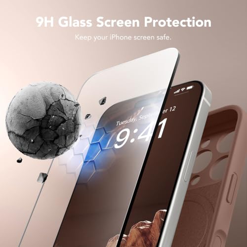 Image of Magnetic for iPhone 16 Pro Case Silicone Brown