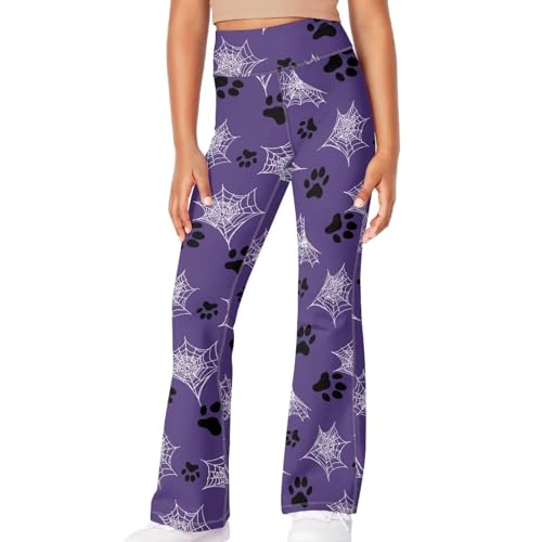 YEXIATODO Leggings for Girls Kids Animal Print Bell Bottoms Flare Yoga Pants Athletic Pants3