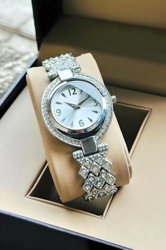 Image of styledose Women Analogue Wrist Watches for Women's & Girls&Miss&Ladies Diamond Studded Stylish Bracelet Strap