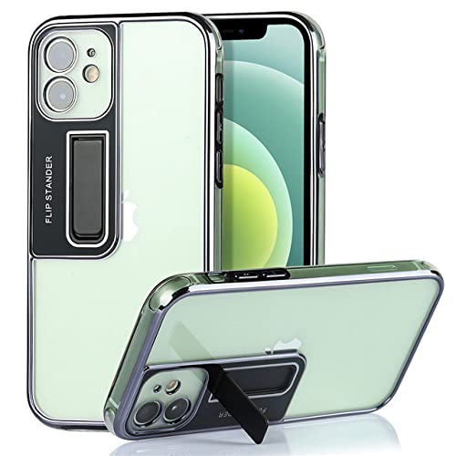 Coque iPhone 13 antichoc transparente avec support magnétique HUILUN T1