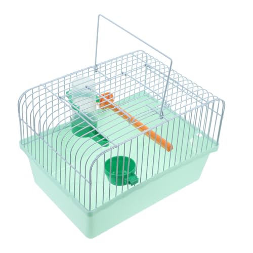 BELLIFFY Cage de transport d'oiseaux compacte pour calopsittes Cage de voyage portable avec kit d'accessoires Perchoir Nourriture et eau pour oiseaux Couleur...