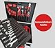 FAMEX 705-L Universal Werkzeugkoffer leer mit 26 Einstecktaschen für Werkzeug, Teile und Zubehör - Facheinteilung im Kofferboden, Leerkoffer ohne Werkzeug, 45 x 35,5 x 16 cm