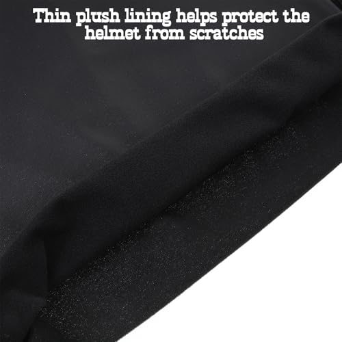Image of 2PCS Welding Helmet Bag Microfiber Ski Hood Storage Bags with Drawstring Locking, Folding Large Storage Helmet Organization Backpack Lightweight for Motorcycle Bicycle Bike Riding Travel Racing(Black)