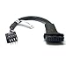SIENOC 19 Pin USB3.0 Female to 9 Pin USB2.0 Male Motherboard Cable Adapter Co.