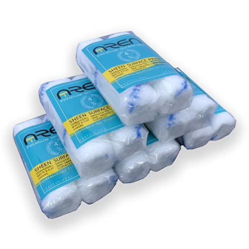 Aren Paint Roller Cover 4 Inch 3.8” Nap Size Premium Microfiber Lint Free 2 Pack #TOP5