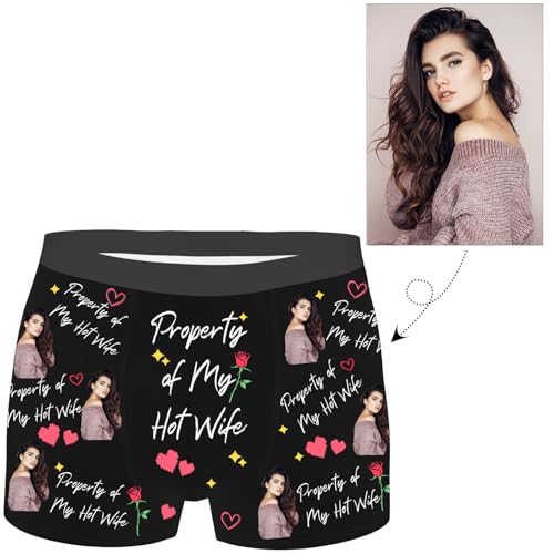 Personalized Briefs for Men, Boxers with My Face on Them, Mens Christmas Underwear, Sweet Gifts for Boyfriend3