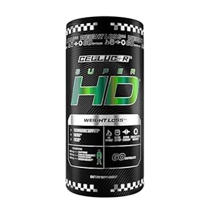 Cellucor SuperHD Thermogenic Fat Burner Weight Loss Supplement, Appetite Suppressant, & Energy Booster Capsimax, Green Tea Extract, 160mg Caffeine & More 60 Capsules (Packaging May Vary)