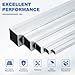 uxcell 4Pcs 6063 Square Aluminum Tube, 5mm x 5mm x 1mm Wall Thickness 305mm/12