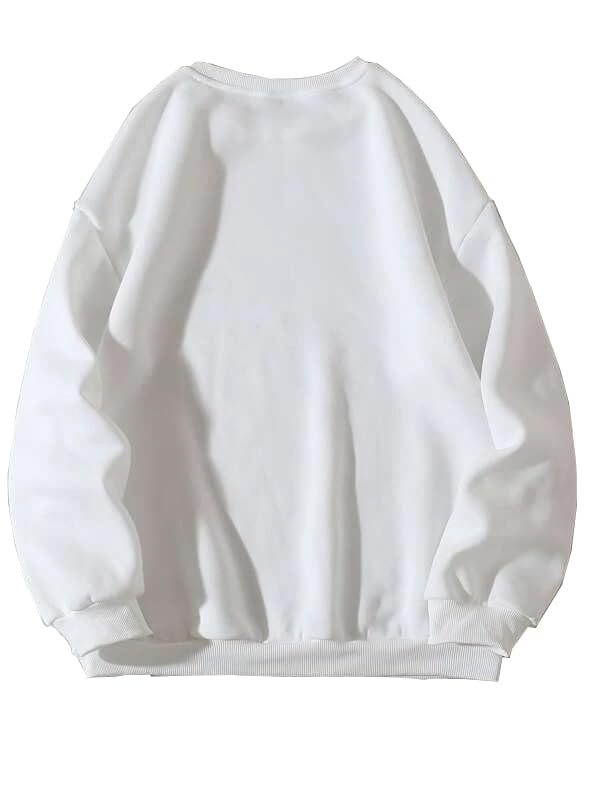 Image of SXV 'Frog & Mushroom' Printed Cool Aesthetic Drop Shoulder Oversized Baggy Sweatshirt