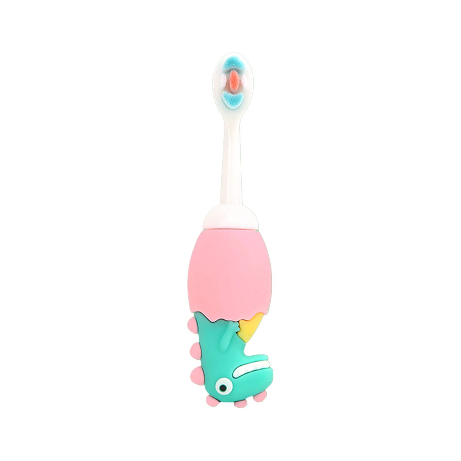 Adore Dino Brush Toddler Manual Toothbrush Comfortable To Use Deep Cleaning Dense Bristle Animal Design Funny Children Toothbrush For Home (Pink), 1 count (B0BLVH8RGX) Amazon Price History, Amazon Price Tracker