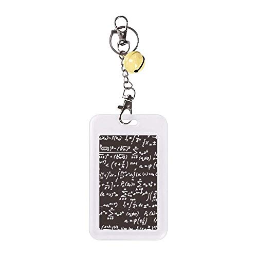 Funda protectora de tarjetas para estudiantes con fórmulas matemáticas y campana