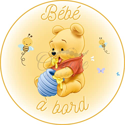 Autocollant Bébé à Bord - Bébé Winnie l'ourson