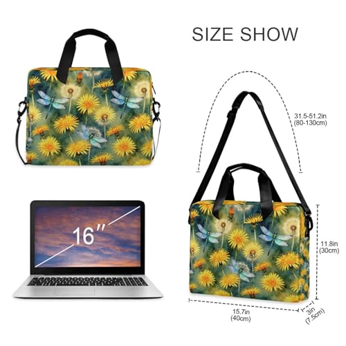 Maletín para portátil 15.6 pulg con estampado floral miniatura 5