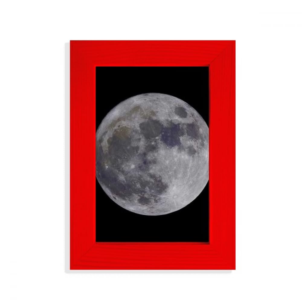 Cadre photo rouge Big Moon en finition de haute qualité style Art déco