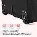 Ytonet Rolling Briefcase for Women, 2pcs Set 15.6 Inch Travel Backpack with 17.3 Inch Rolling Laptop Bag, Large Roller Laptop Briefcase with Wheels, Water Resistant Roller Teacher Bag for work, Black