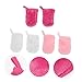 FRCOLOR 12pcs Microfiber Makeup Remover Gloves Super Exfoliating Face Cleansing Mitts for Easy Makeup Removal Skin-Friendly Travel Cosmetic Tool