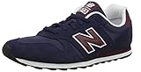 Material de la suela: goma New Balance 373, Zapatillas para Hombre, Azul (Pigment/Burgundy Bup), 40.5 EU