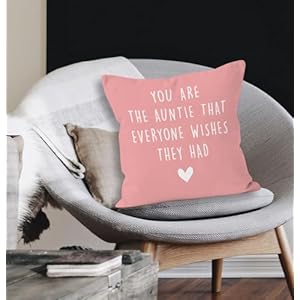 XUISWELL Auntie Gifts Pillow Covers 18x18,Aunt Gifts,Auntie Aunt Gifts from Niece Nephew,Birthday Gifts for Aunt,Best Auntie Aunt Gifts,Aunt Gifts for Christmas XUISWELL Auntie Gifts Pillow Covers 18x18Aunt GiftsAuntie Aunt Gifts from Niece NephewBirthday Gifts for AuntBest Auntie Aunt GiftsAunt Gifts for Christmas