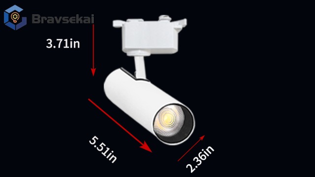Image of White Dimmable H Type Track Lighting Heads (No Track Rails), 6PCS Brightened 3000K Warm White 20W 2400lm for Accent Lighting, LED Track Lighting Ceiling Spotlight Fixture