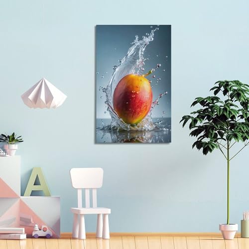 Décoration murale mangue fraîche tableau moderne 20x30 cm
