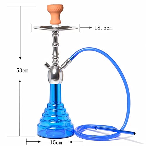 Shisha Set 53cm 1 Schlauch Premium Shisha Komplettset,tragbares Design Modernes Shisha Shisha Kit mit Shisha Zubehör. A – Bild 3