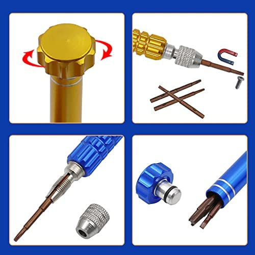 Image of 5-in-1 Multifunctional Small Magnetic Precision Pocket Mini Screw Driver Set for Eyeglass, Smartphone, Tablet, Watch, Repair Tool Kit