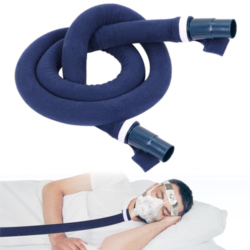 CPAP - Cubierta para manguera CPAP de 6 pies CPAP para la manguera de protección de manguera CPAP suave y no tejida aislante con cremallera para la mayoría de mangueras CPAP
