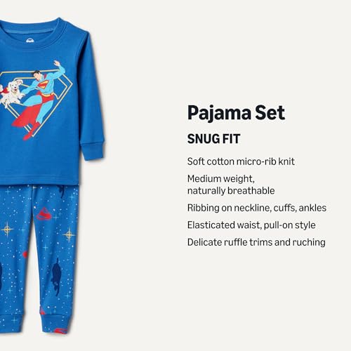 Image of Amazon Essentials Babies, Toddlers and Boys' Snug-Fit Cotton Pajama Set, Multipacks