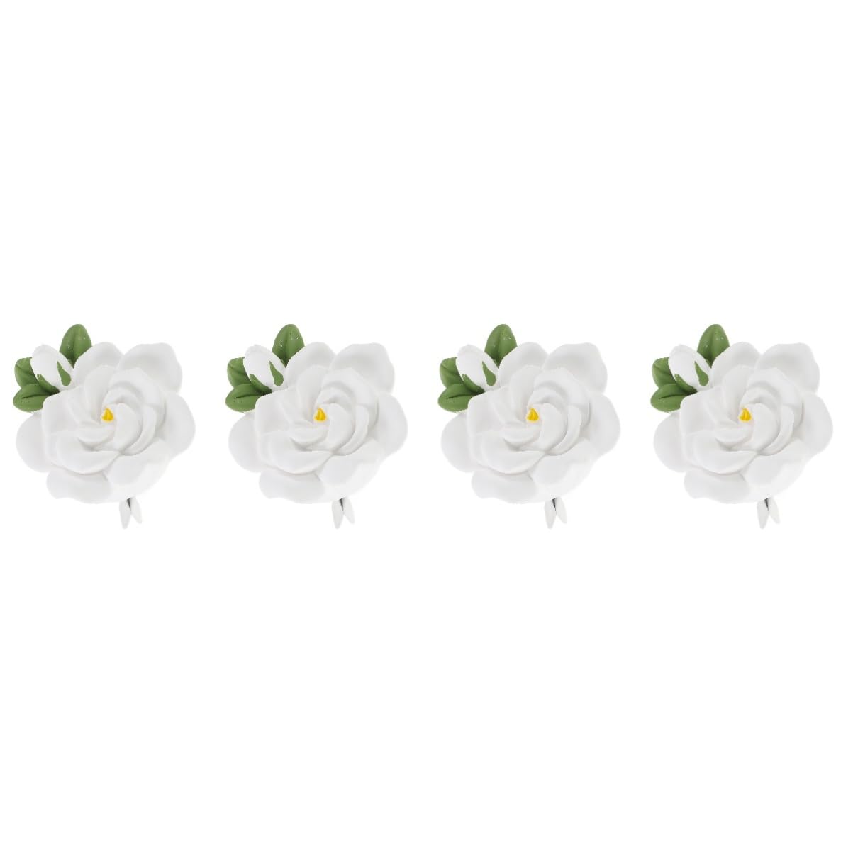 iplusmile 4pezzi Diffusore Per Aria Auto Forma Di Fiore Clip Decorativa Per Bocchette Elegante Accessorio Per Interni Auto Atmosfera Rinfrescante e Serene Viaggio Facile Installazione Con