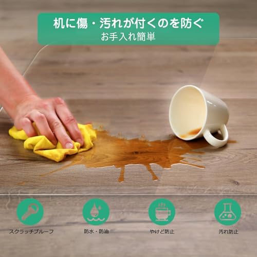 NATRKE デスクマット 90x40cm PVC製