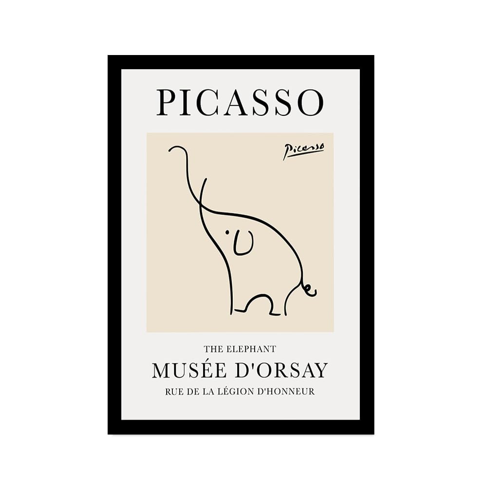 Amazon.co.jp: ヴィンテージ ピカソ 犬 猫 鳥 馬 キャンバス 絵画 抽象