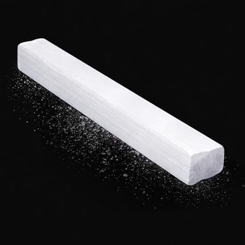 Tessco for you 1 Pieces 3.2 to 4 Inches Selenite Crystal Wands Selenite Sticks White Crystals and Healing Stones Spiritual Long Healing Crystals Stick for Reiki Metaphysical Energy Witchcraft