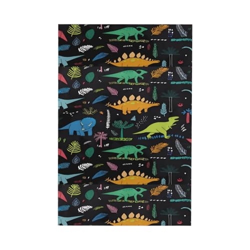 Nappe carrée lavable motif dinosaure 152 x 228 cm cuisine