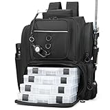 WANOON Fishing Backpack,Tackle Bag ,with Tackle Boxes. Large Fishing Bag, Strong Materials