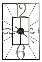 Howard Miller Blaine Oversized Wall Clock II, Wrought Iron Open Frame Design Charcoal Finished item