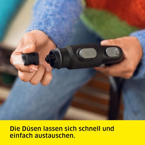Kärcher Shoe!Cleaner SE 3 Compact, SE 4, 5, 6, Original-Zubehör für Kärcher Waschsauger, Reinigung von Sport-, Freizeit- und Outdoorschuhen, tropffrei, weiche Borsten, Durchspülfunktion
