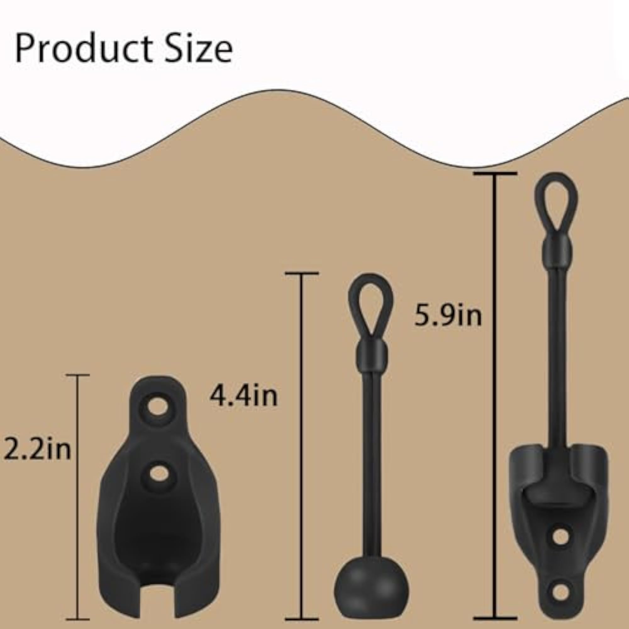 N/N Universal Replacement Mounting Brackets for Exterior Sun Shades