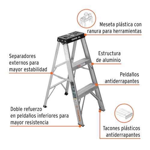 Escalera Truper de 2 peldaños 11 Imagen adicional