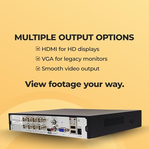 Image of Trueview 8 Channel CCTV DVR | H.265 Digital Video Recorder | Supports Up to 5MP-H Cameras | 4-in-1 HD DVR | Full HD HDMI & VGA Output | P2P Cloud Remote Viewing | Up to 6TB Storage