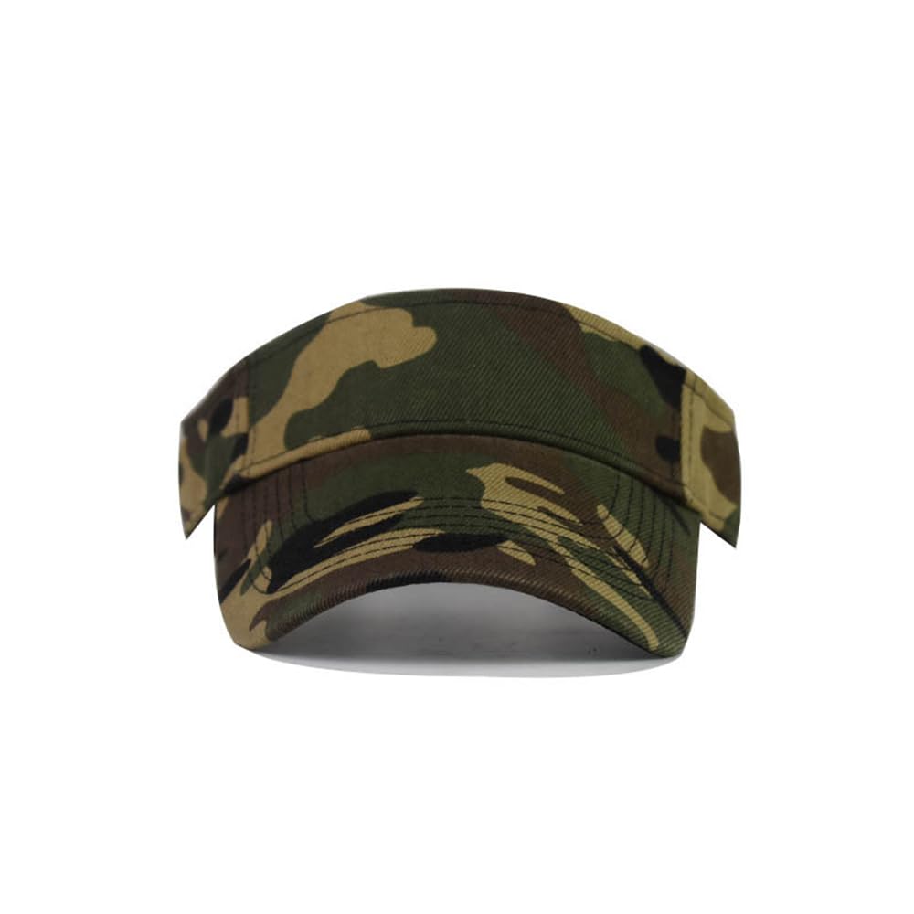 Sombreros deportivos con visera para el sol, diseño de camuflaje Dacron, para tenis, correr, viseras vacías, gorra de béisbol y playa para hombres y mujeres