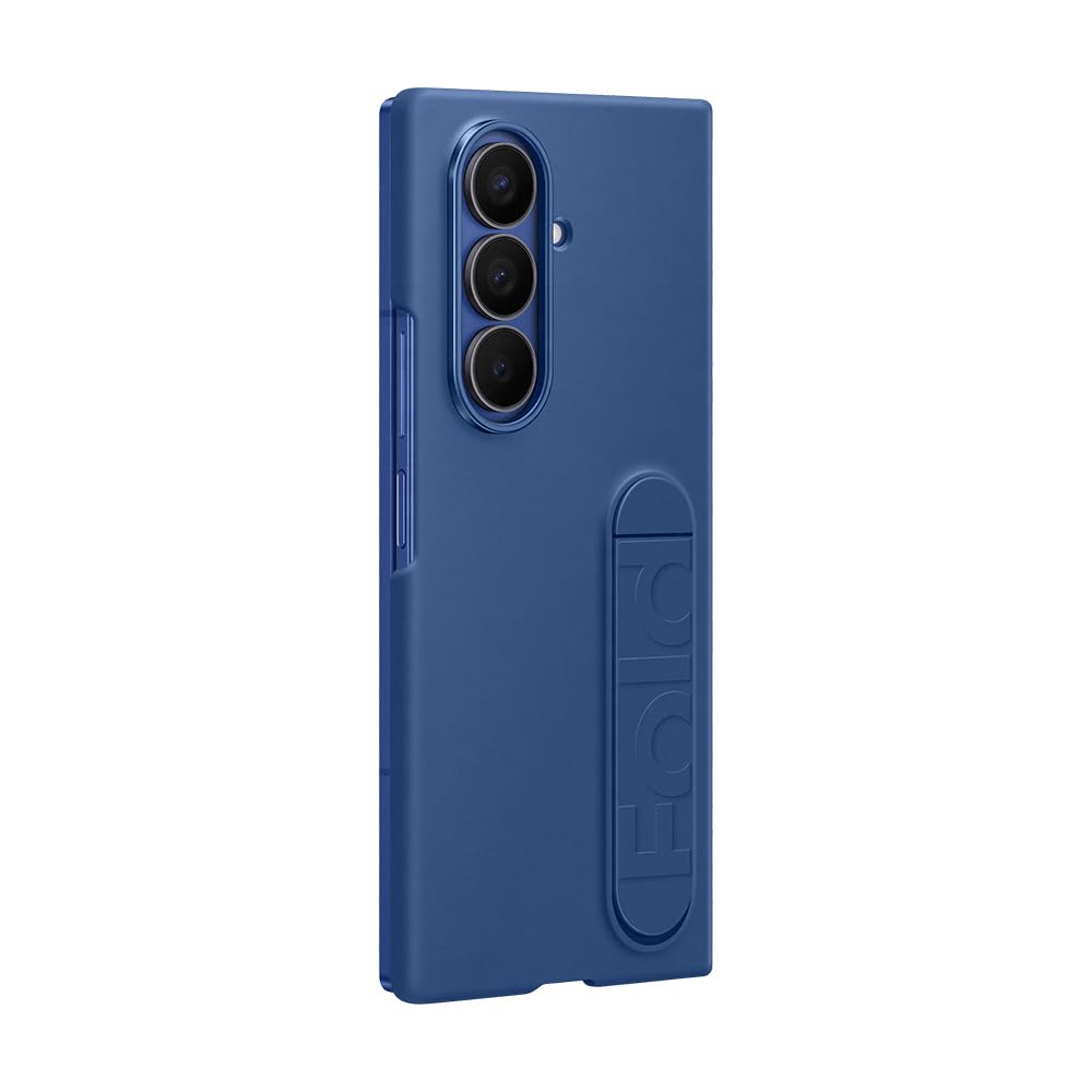 Samsung Funda de Silicona EF-MF966 para Galaxy Z Fold7, Incluye Soporte para los Dedos, Silicona, antigolpes, Fina y Antideslizante, Color Azul
