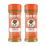 Dan-O's Tac-O Seasoning, 2.5 oz Bottle, 2 Pack, All Purpose Taco Seasoning for Tacos, Quesadillas, Ground Beef and More, Sugar Free, Zero Calorie, Use this Spice Blend for a Flavorful Kick to Any Dish