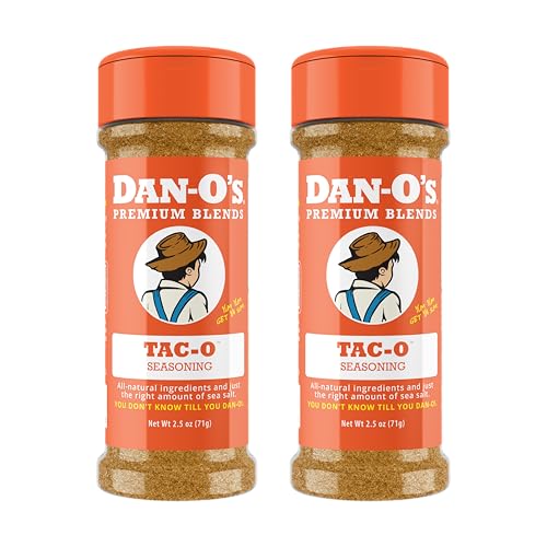 Dan-O's Tac-O Seasoning, 2.5 oz Bottle, 2 Pack, All Purpose